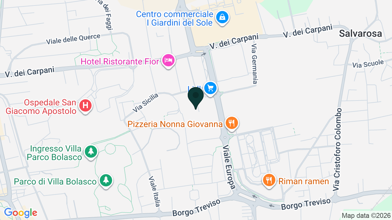 Mappa: Via Regno Unito 8, 30033 Castelfranco Veneto (TV)